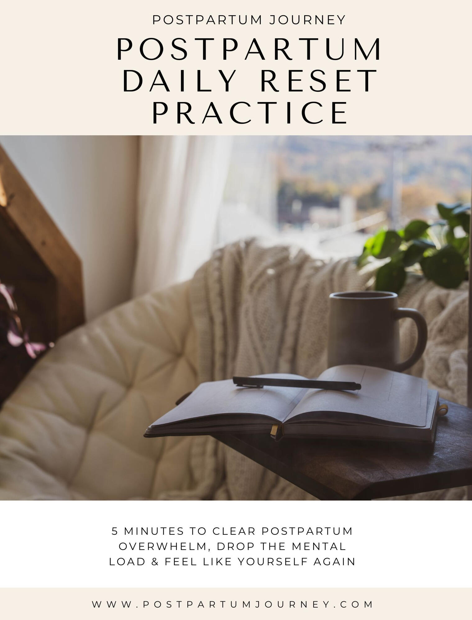 cover of the postpartum daily reest practice pdf